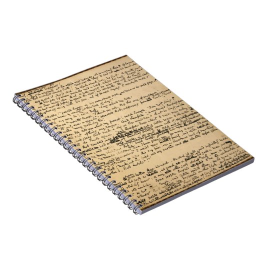 Ursprüngliches Manuskript-Notizbuch Notizblock (Rechte Seite)