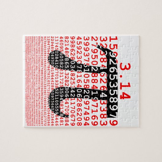 Ursprüngliches mathematisches Symbol pi day Puzzle (Horizontal)