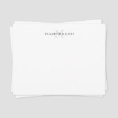 Ursprüngliches Mit Monogramm Paar Personalisiert Mitteilungskarte