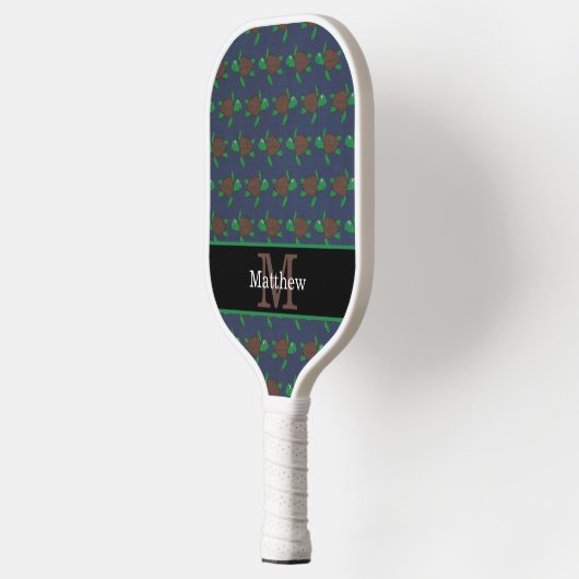 Ursprüngliches Monogramm für das Muster der Meeres Pickleball Schläger (Links)