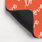 Ursprüngliches Muster für die Liebe von Hipstern i Mousepad (Ecke)