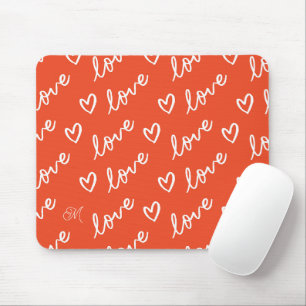 Ursprüngliches Muster für die Liebe von Hipstern i Mousepad