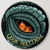 Ursprüngliches Reptilien-Raubtier-Auge Button (Vorderseite)