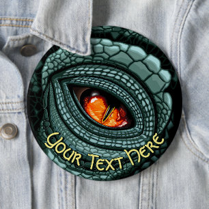 Ursprüngliches Reptilien-Raubtier-Auge Button