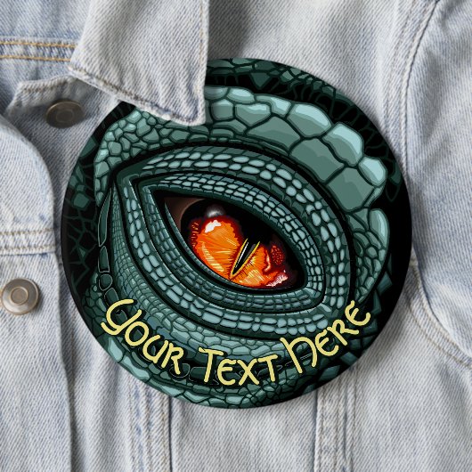 Ursprüngliches Reptilien-Raubtier-Auge Button (Beispiel)