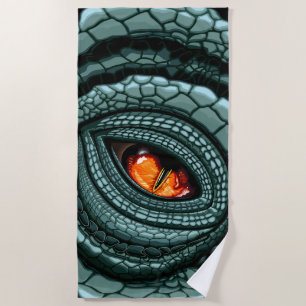Ursprüngliches Reptilien-Raubtier-Auge Strandtuch