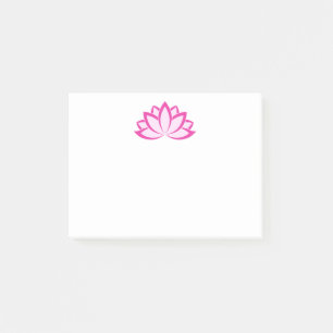 Ursprüngliches rosa buddhistisches Symbol Lotusblu Post-it Klebezettel