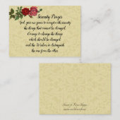 Ursprüngliches Ruhe-Gebets-heilige Karte (Vorne/Hinten)