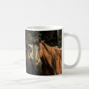 Ursprüngliches rustikales Western-Wildpferd Kaffeetasse