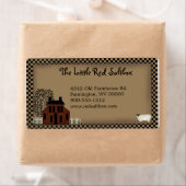 Ursprüngliches Saltbox-Haus-Versandlabel (Insitu)