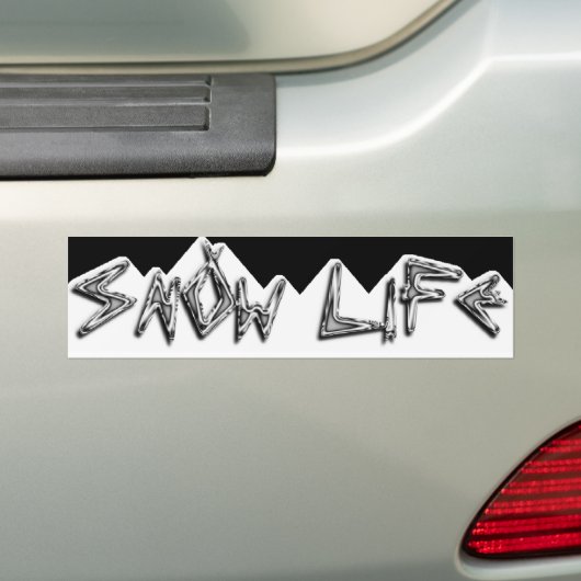 Ursprüngliches Schnee-Leben mit Gebirgsaufkleber Autoaufkleber (Auf Auto)