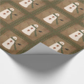 Ursprüngliches Schneemann-Packpapier Geschenkpapier (Ecke)