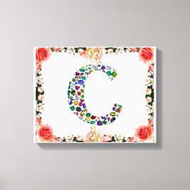 Ursprüngliches Schreiben C Leinwanddruck