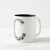 Ursprüngliches Schreiben C Zweifarbige Tasse (VorderseiteRechts)
