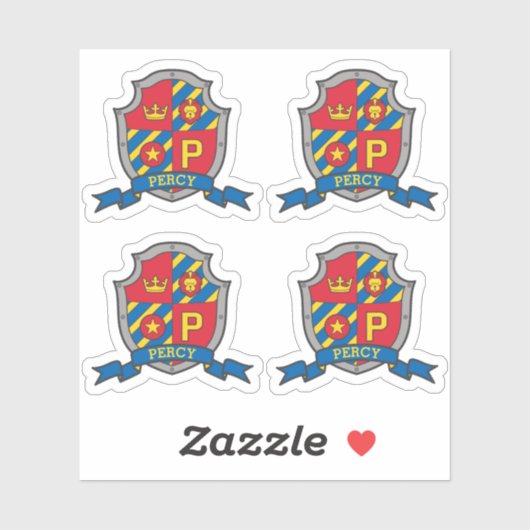Ursprüngliches Schreiben P individuelle Name Percy Aufkleber (Blatt)