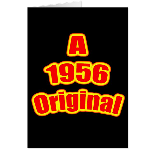 Ursprüngliches Schwarzes des Rot-1956 (Vorne)