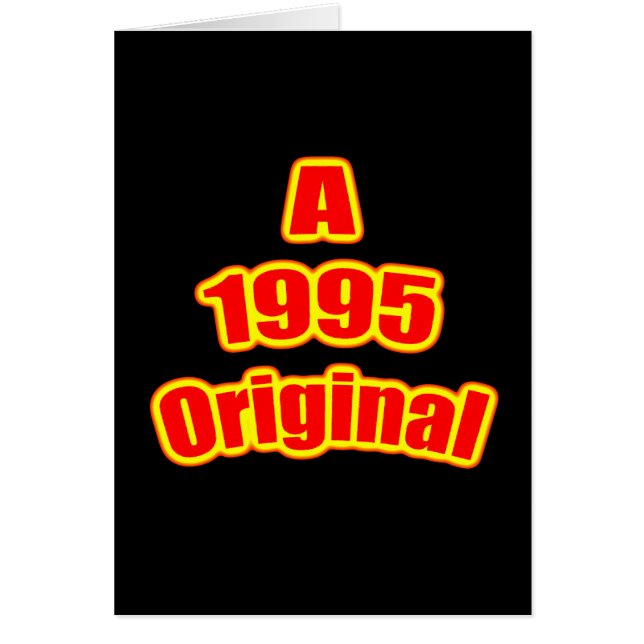 Ursprüngliches Schwarzes des Rot-1995 (Vorne)