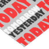 Ursprüngliches Textdesign - positive Wortgruppen Tischdecke (Schrägansicht)
