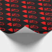 Ursprüngliches Valentinstag Herzenssymbol Geschenkpapier (Ecke)