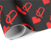 Ursprüngliches Valentinstag Herzenssymbol Geschenkpapier (Rolleneckpunkt)