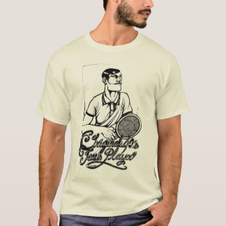 Ursprüngliches Vierzigerjahre Tennisspielert-stück T-Shirt