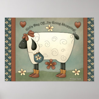 Ursprüngliches Whimsical Sheep Poster