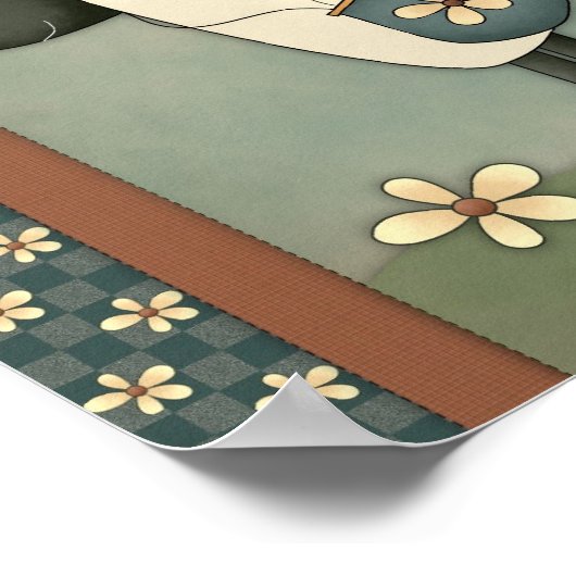 Ursprüngliches Whimsical Sheep Poster (Ecke)