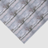 Ursprüngliches Winterschnee Rustikales Open House Seidenpapier (Ausschnitt)