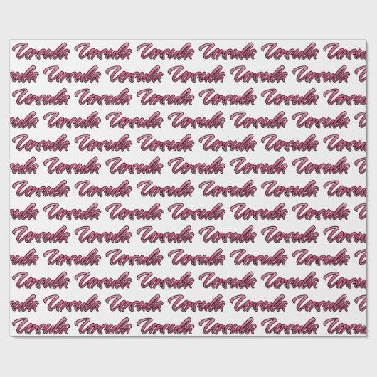 Ursula faded pink personalisiertes Geschenkpapier (Flach)