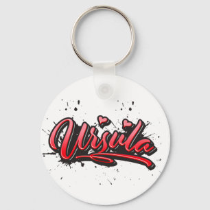 Ursula Heart Graffiti Vollstreckger Schlüsselanhänger