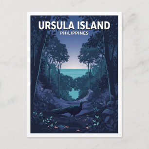 Ursula-Insel-Wildreservat Rizal Philippinen Postkarte