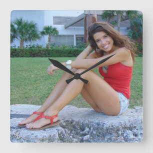 Ursula Quadratische Wanduhr