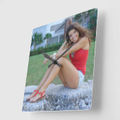 Ursula Quadratische Wanduhr (Winkel)