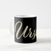 Ursula white gold Handwriting Tasse Kaffeetasse (Vorderseite Links)