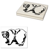 Ursus arctos Grizzlybär Gummistempel (Stempel)