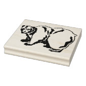 Ursus arctos Grizzlybär Gummistempel (Stempel)