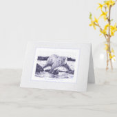 Ursus Maritimus Polar Bärenkarte Karte (Gelbe Blume)