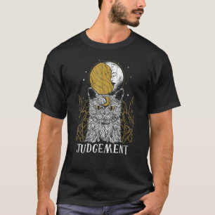 Urteil Katze Mond Arot Karte Heidnisch Goblincore T-Shirt