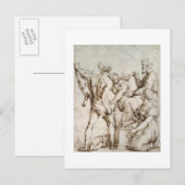 Urteil Solomon (Stift & Tinte) Postkarte (Vorne/Hinten)