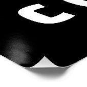 "Urteile ein Buch nicht nach seinem Cover" Schwarz Poster (Ecke)