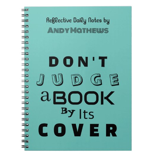 "Urteile ein Buch nicht nach seiner Cover," Aquama (Vorderseite)