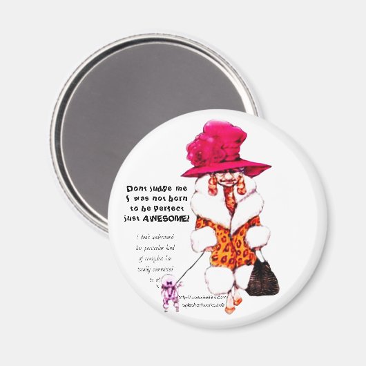 "Urteile mir nicht!" Magnet (Vorderseite/Rückseite)