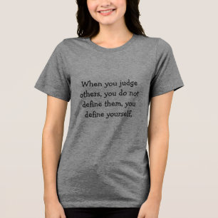 Urteile nicht Tri-Blend shirt