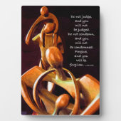 Urteile nicht über andere fotoplatte (Vorderseite)