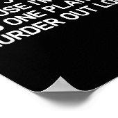 Urteile nicht über mich, weil ich still, lustig, W Poster (Ecke)