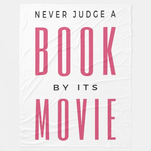 Urteile nie ein Buch nach seinem Film I Fleecedecke (Vorderseite)