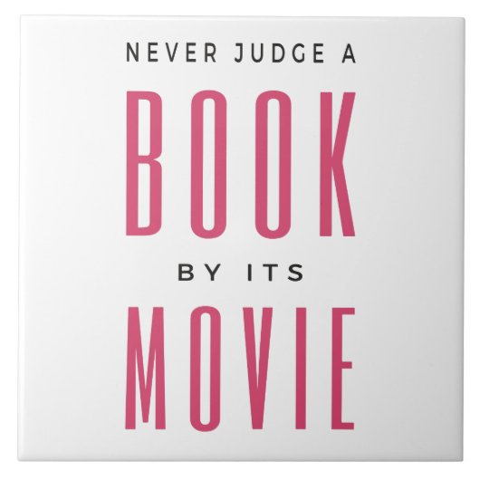 Urteile nie ein Buch nach seinem Film I Fliese (Vorderseite)