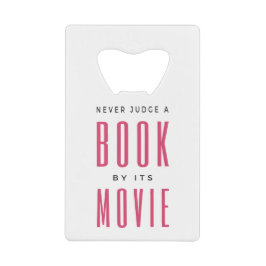 Urteile nie ein Buch nach seinem Film I Geldbeutel Flaschenöffner