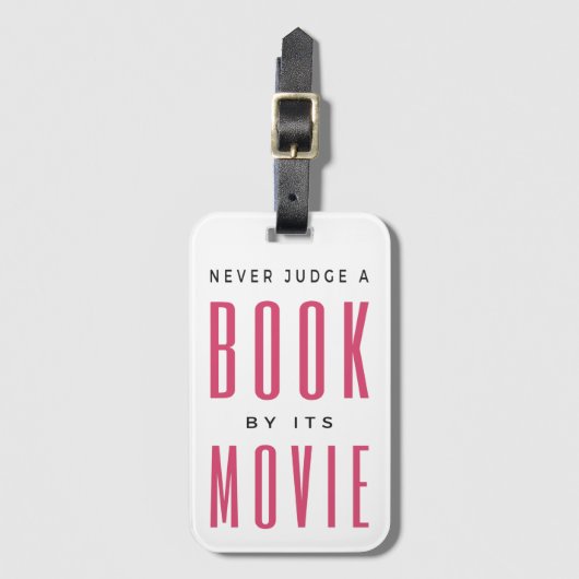 Urteile nie ein Buch nach seinem Film I Gepäckanhänger (Vorderseite Vertikal)