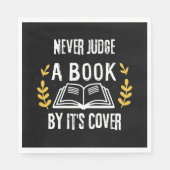 Urteile niemals ein Buch nach dem Cover Serviette (Vorderseite)